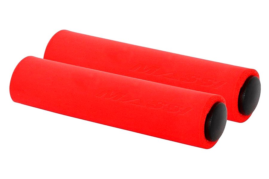 Massi Silicone Handlebar Grips - Red