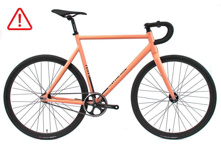 Bicicleta Fixie Santafixie Raval Anthozoa 30mm - Con Arañazo