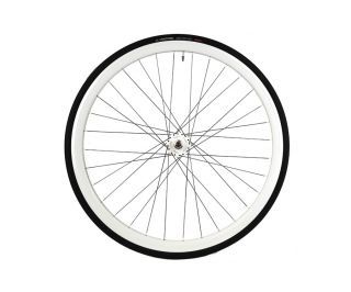 Santafixie 30mm Front Wheel + Inner Tube + Tire - White
