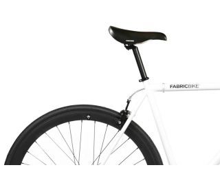 FabricBike Single Speed Bicycle - White & Black 3.0