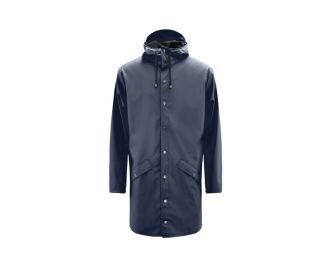 Rains Long Jacket Fietsjas - Blauw