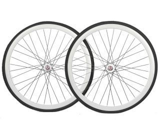 Santafixie 30mm Wheelset + Inner Tubes + Tyres - White