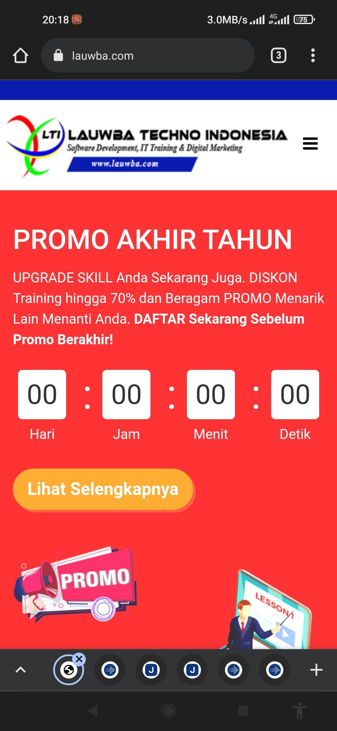 Website Lauwba Techno Indonesia visual 3