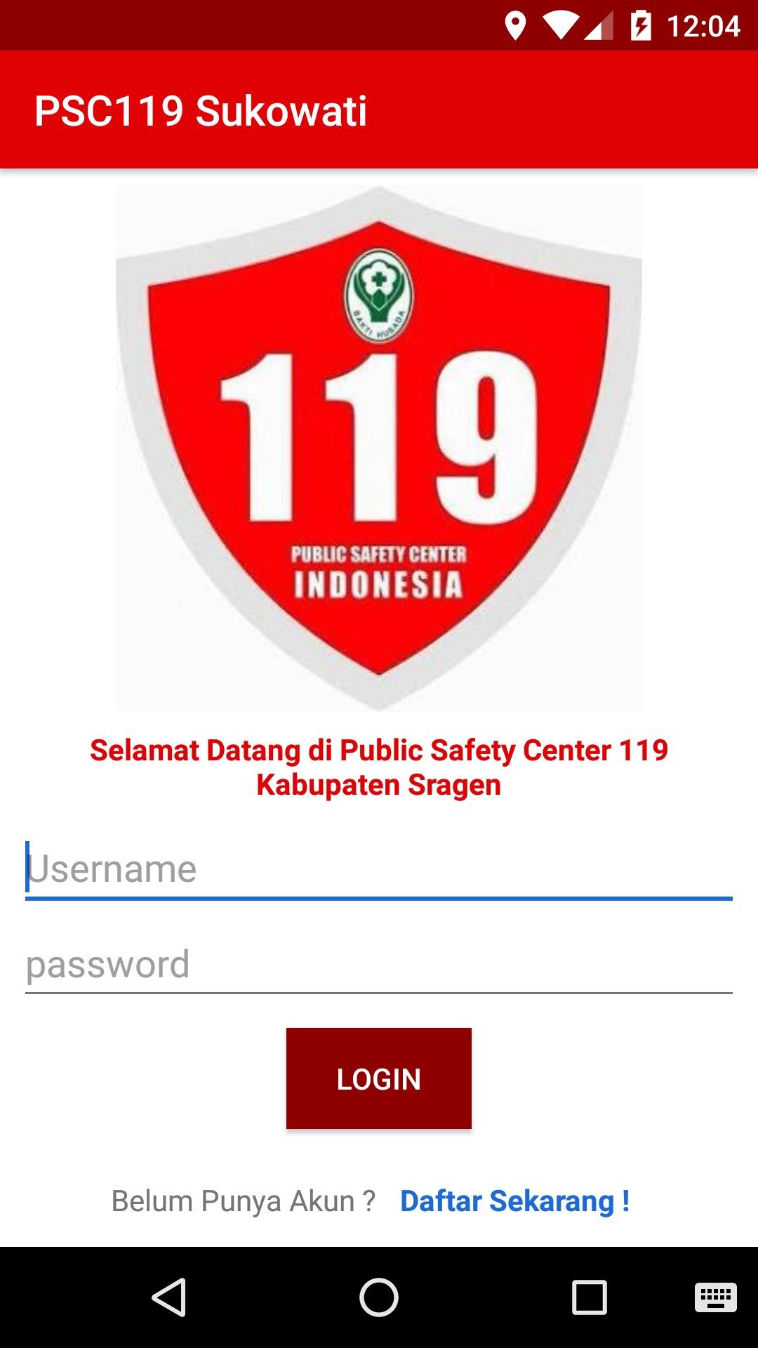 Lapor 119 Sukowati Sragen visual 2