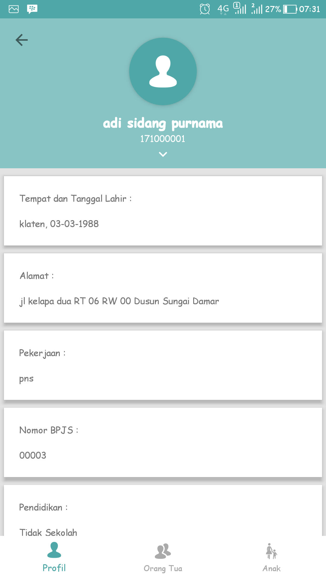 Aplikasi Kesehatan Ibu dan Anak visual 2
