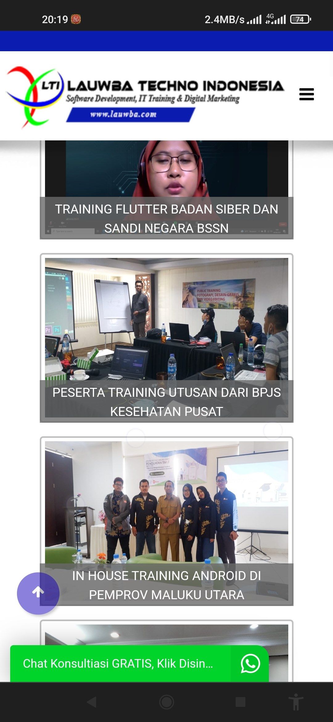 Website Lauwba Techno Indonesia visual 6
