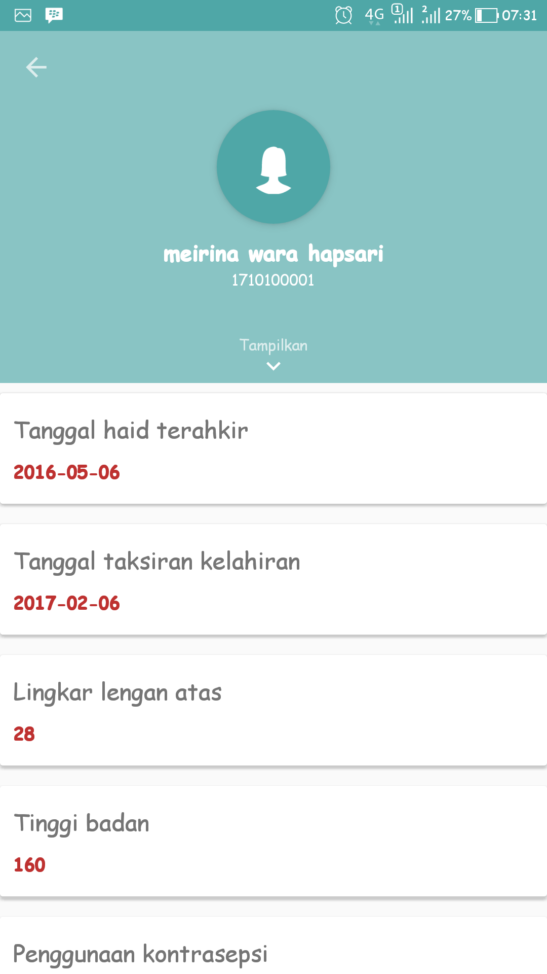 Aplikasi Kesehatan Ibu dan Anak visual 5