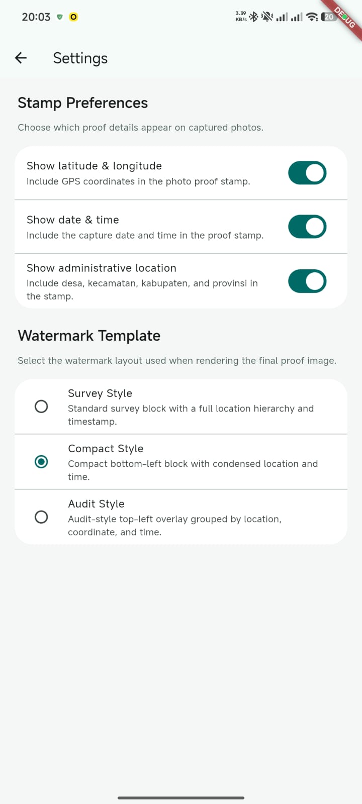 Photo Proof App visual 2