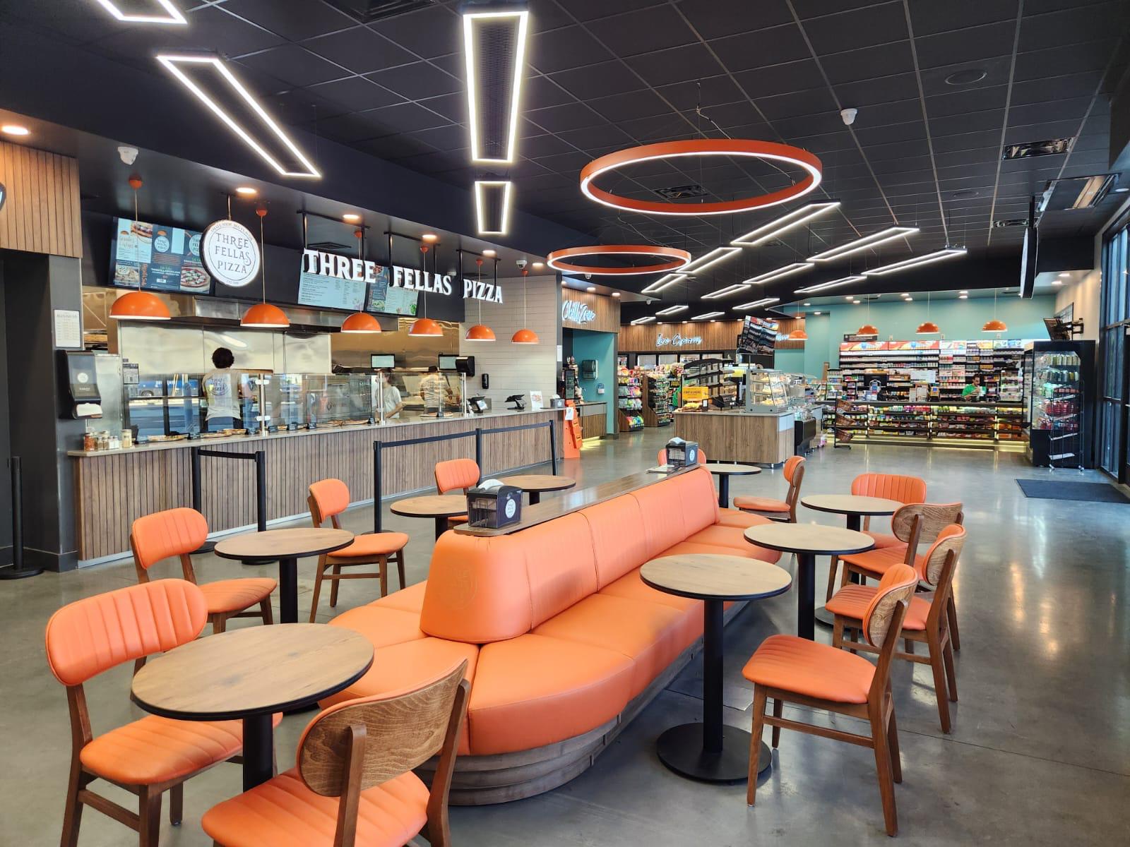 Professional gas station and convenience store design with custom retail fixtures at 11 N Main Street Marlborough Connecticut - TLines expert fuel station architects