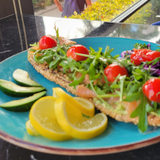 Easy salmon breakfast