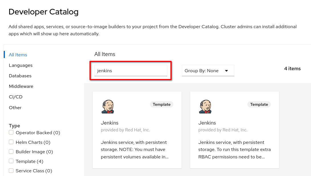 Deploying Jenkins in OpenShift