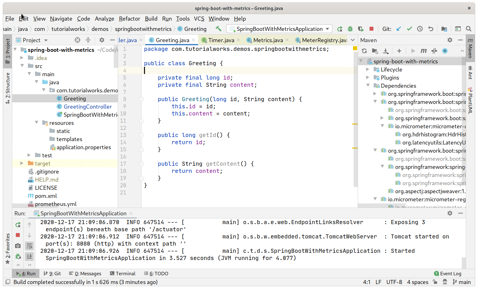 Screenshot of IntelliJ IDEA