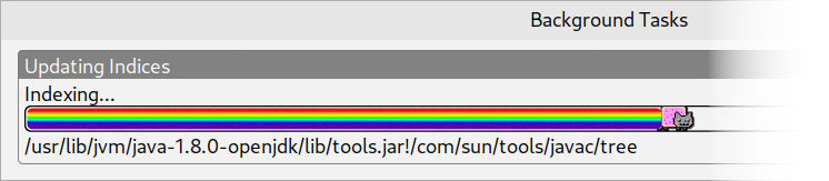 Nyan Progress Bar in IntelliJ IDEA