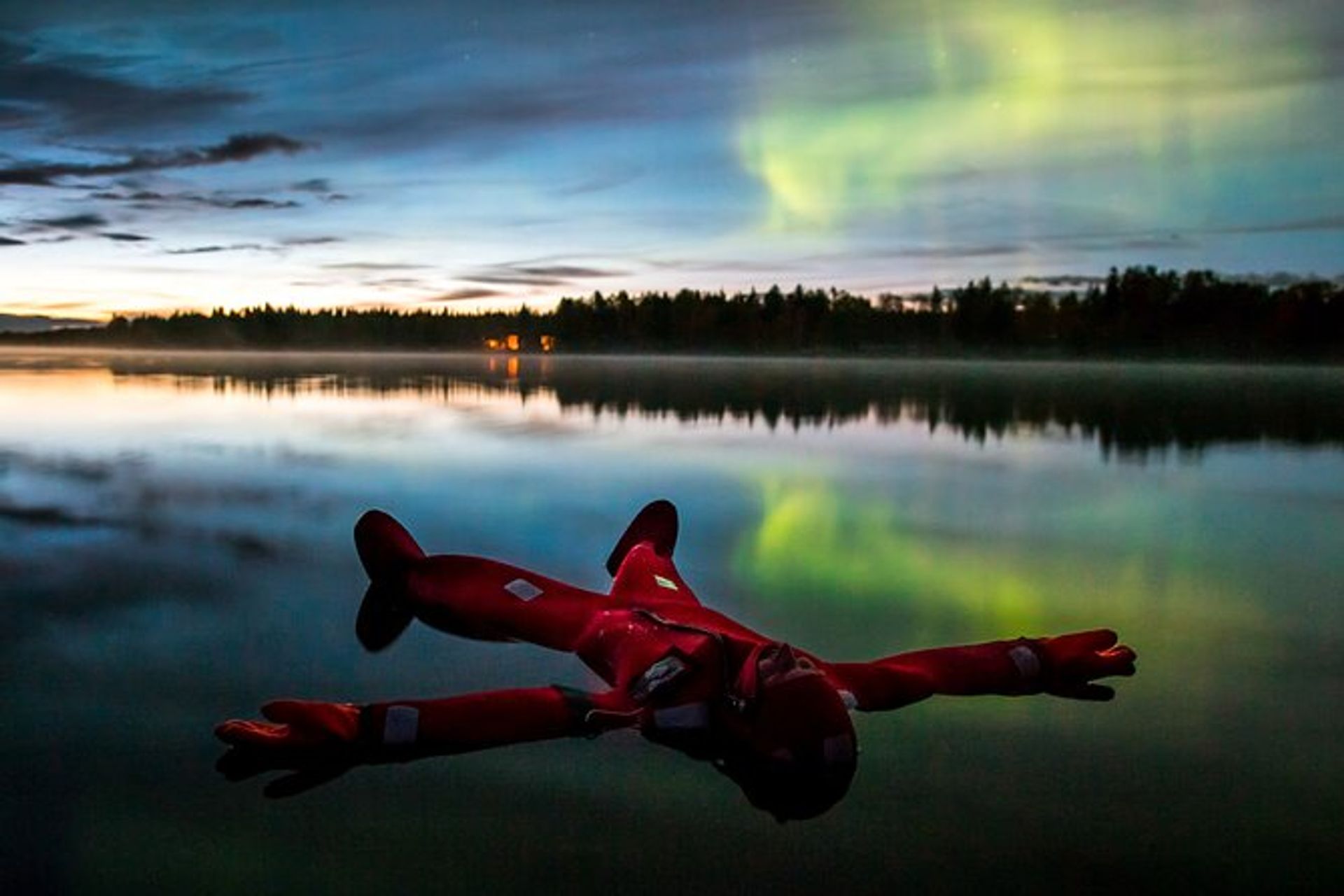 Arktisches Floating Herbst Rovaniemi