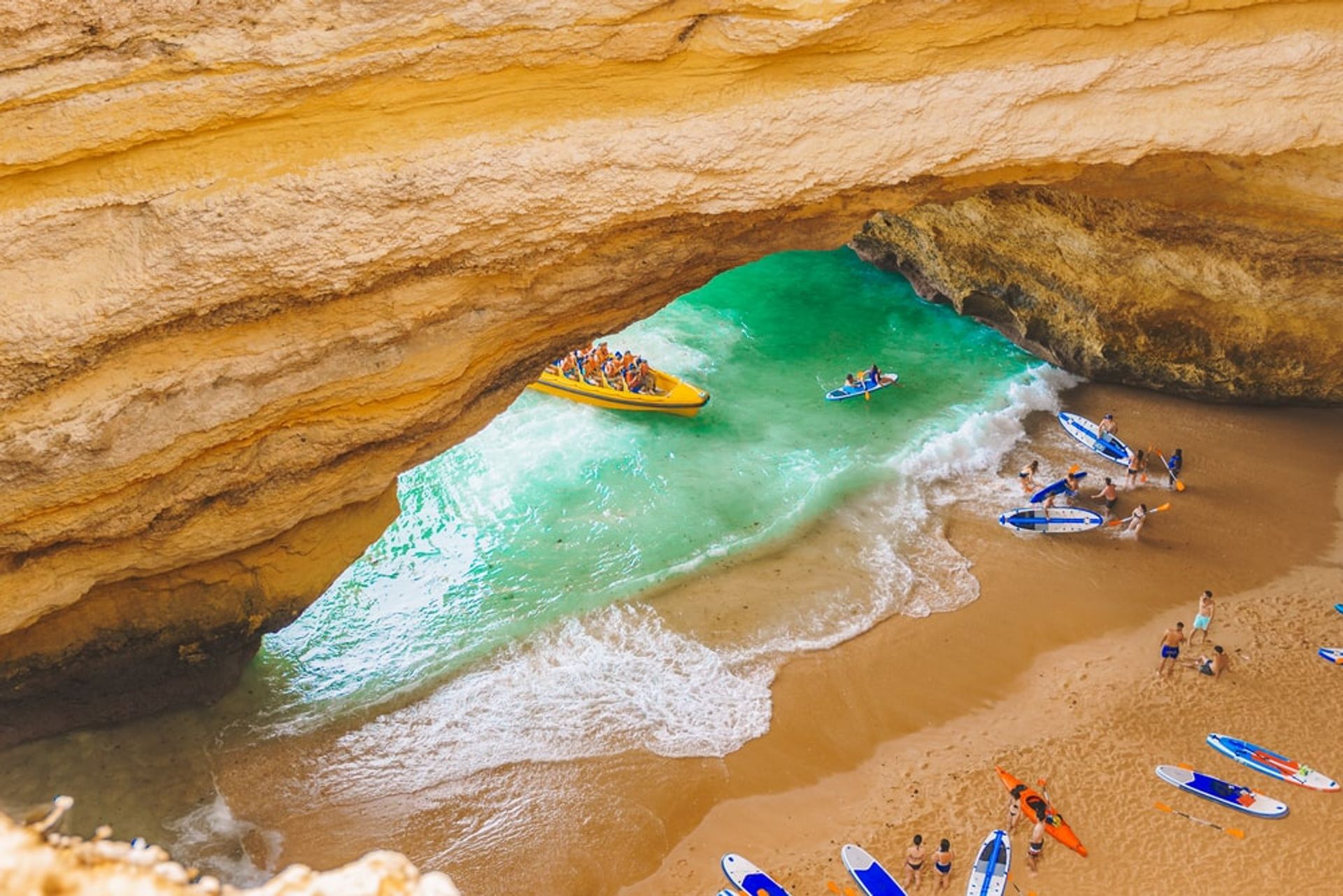Speedboot-Tour Benagil-Höhle & Delfin-Watching (ab Albufeira)