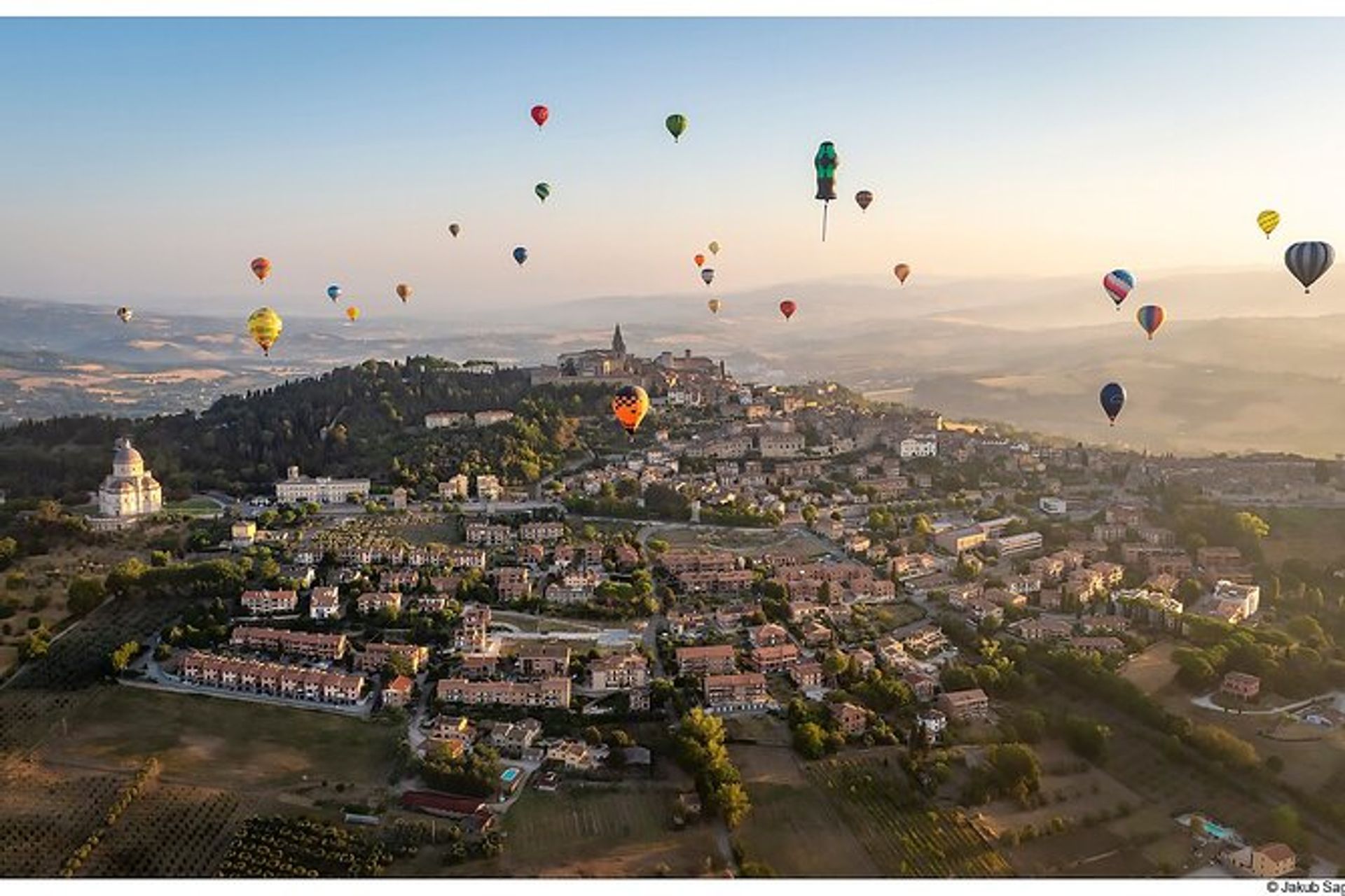 Heißluftballonflug über Pienza