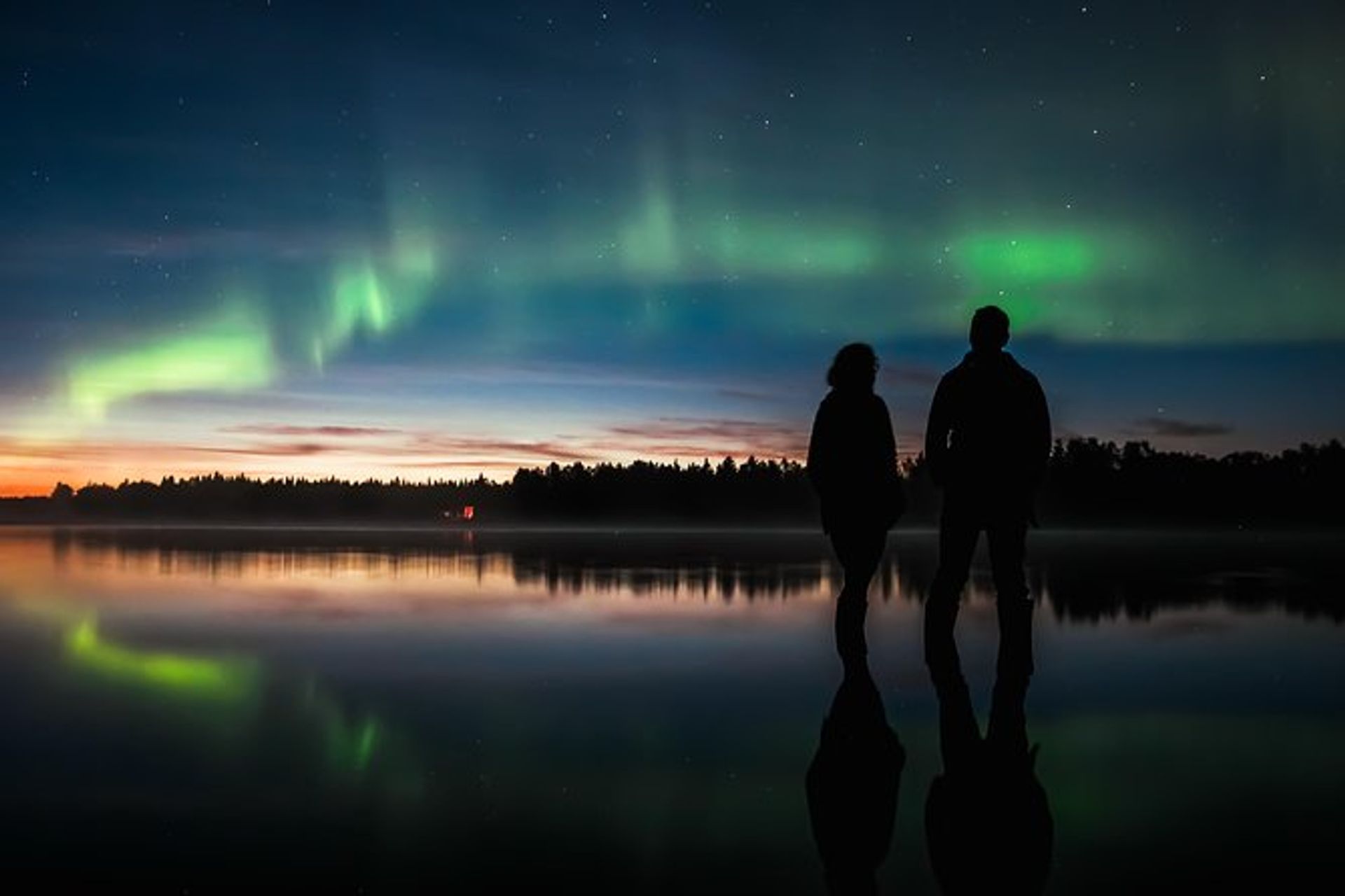 Aurora Borealis Herbstpicknick Rovaniemi