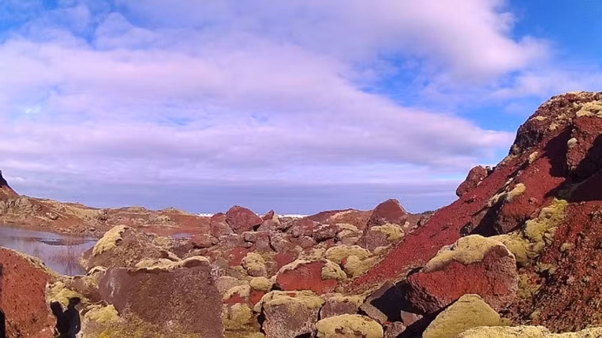 Reittour durch Heidmork Rote Lavafelder 