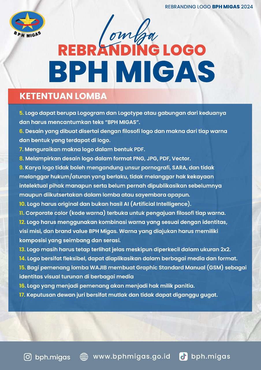 Ketentuan Lomba Logo BPH Migas 2024 Ketentuan Lomba Logo BPH Migas 2024