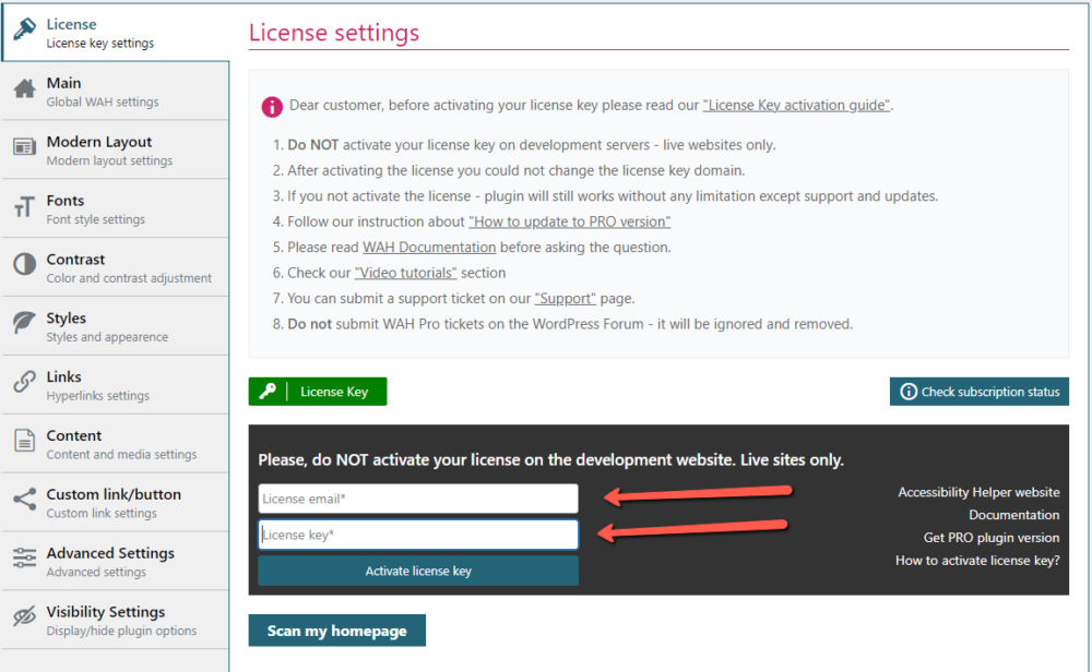 license key activation step 2