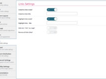 link settings