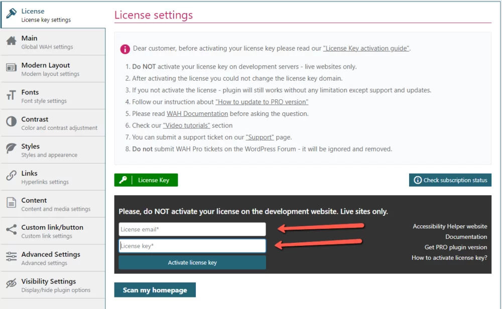 license key activation step 2