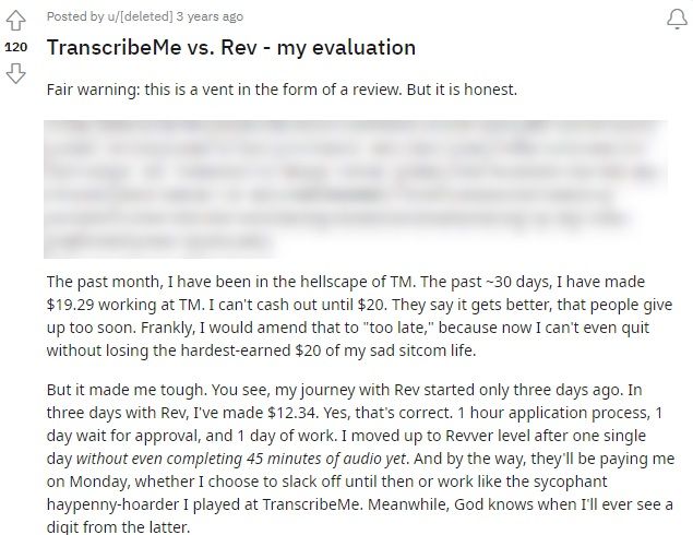 rev vs TranscribeMe comparison