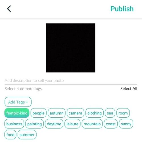 publish feet pics on foap app