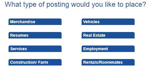 Geebo Review categories