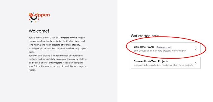 Lionbridge vs Appen profile creation