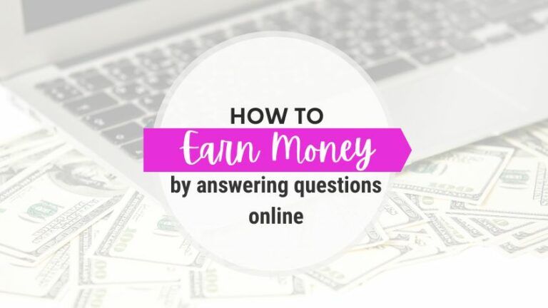 earn money by answering questions online
