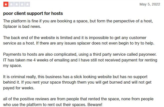 splacer vs. peerspace