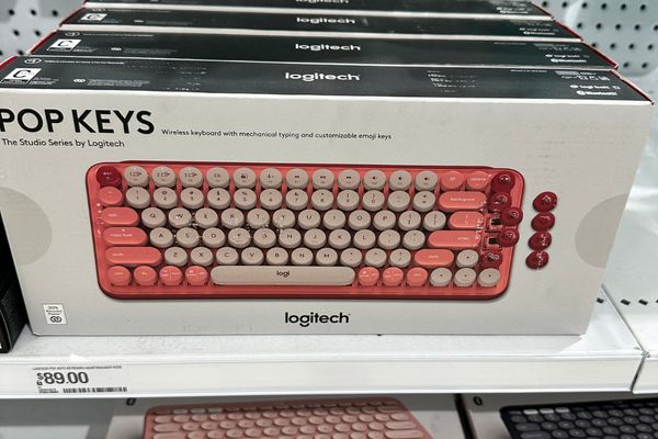Colorful keyboard with round keys