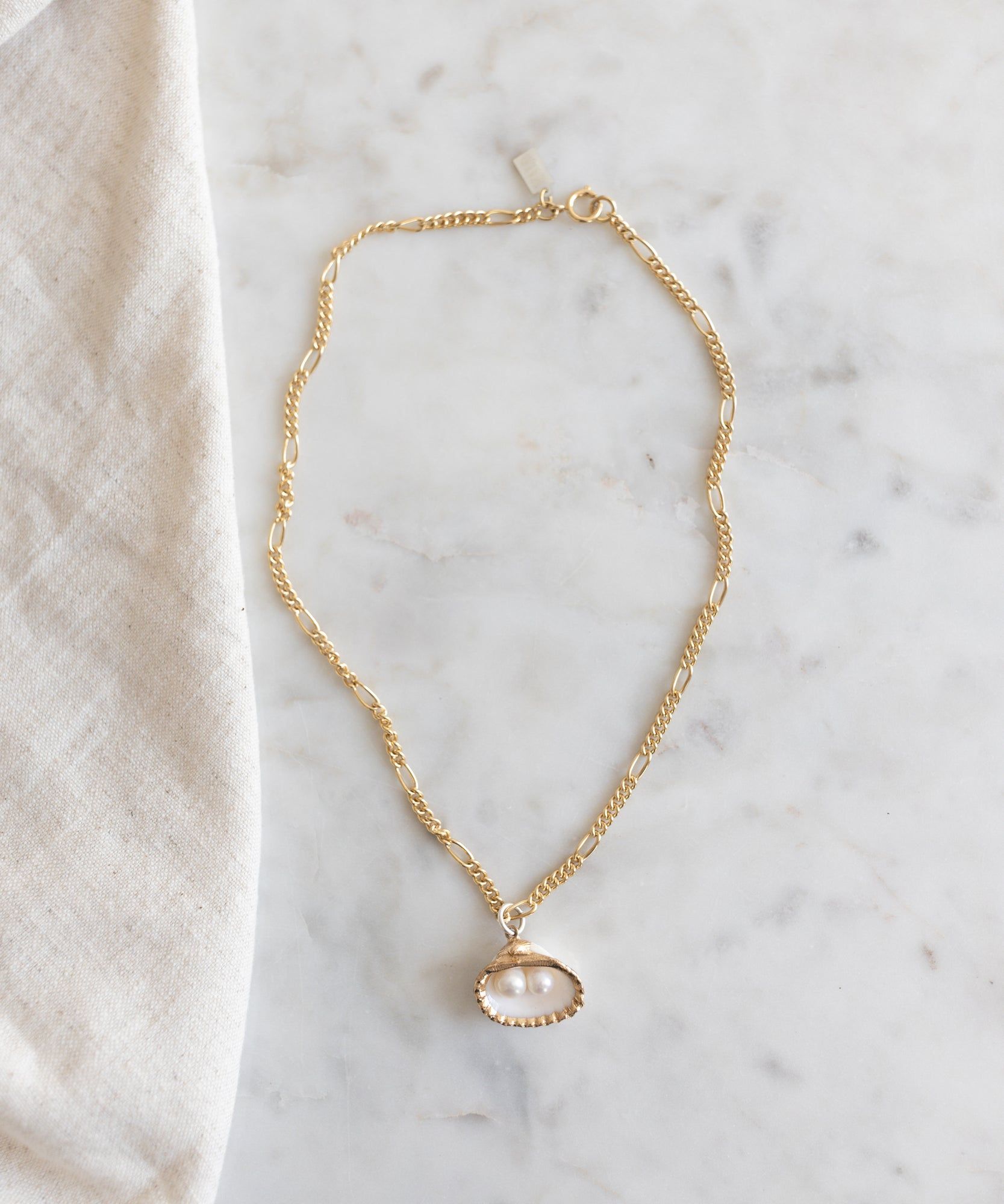 Berlin's Best Shell Necklace with Gold and Silver Accents