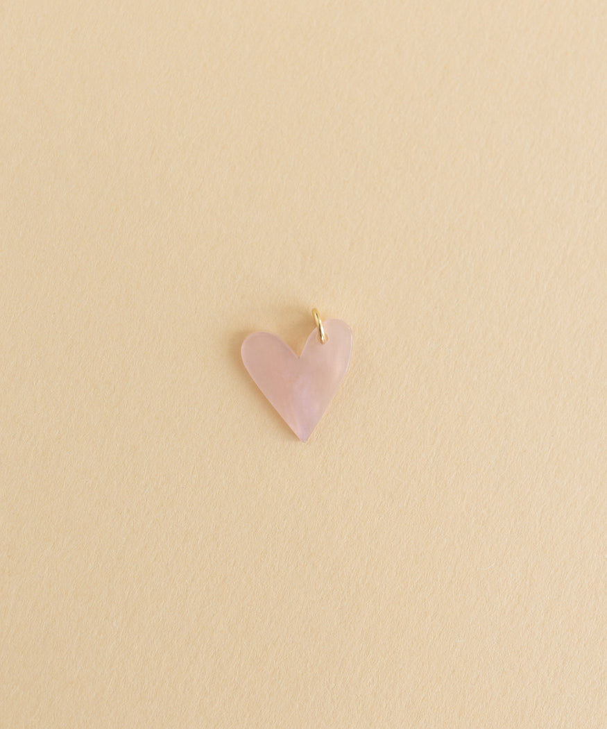 A small Heart Charm Purple kit on a beige background.