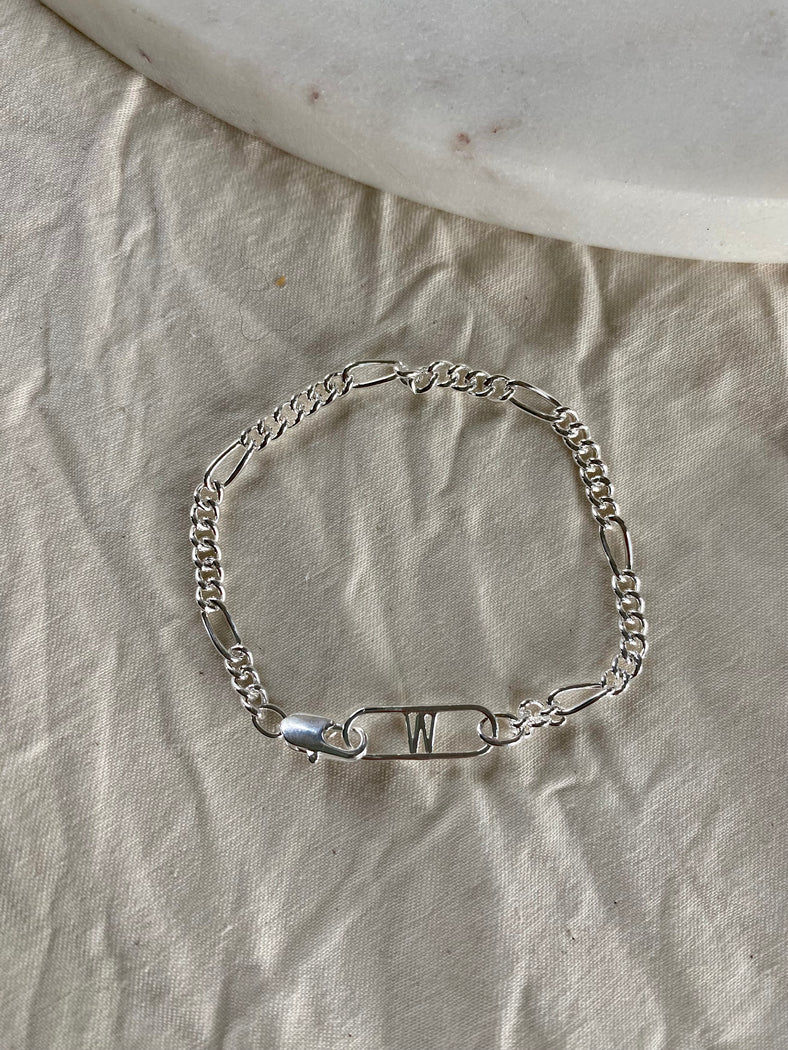 A WALD Berlin Naomi Bracelet Silver on a white surface.