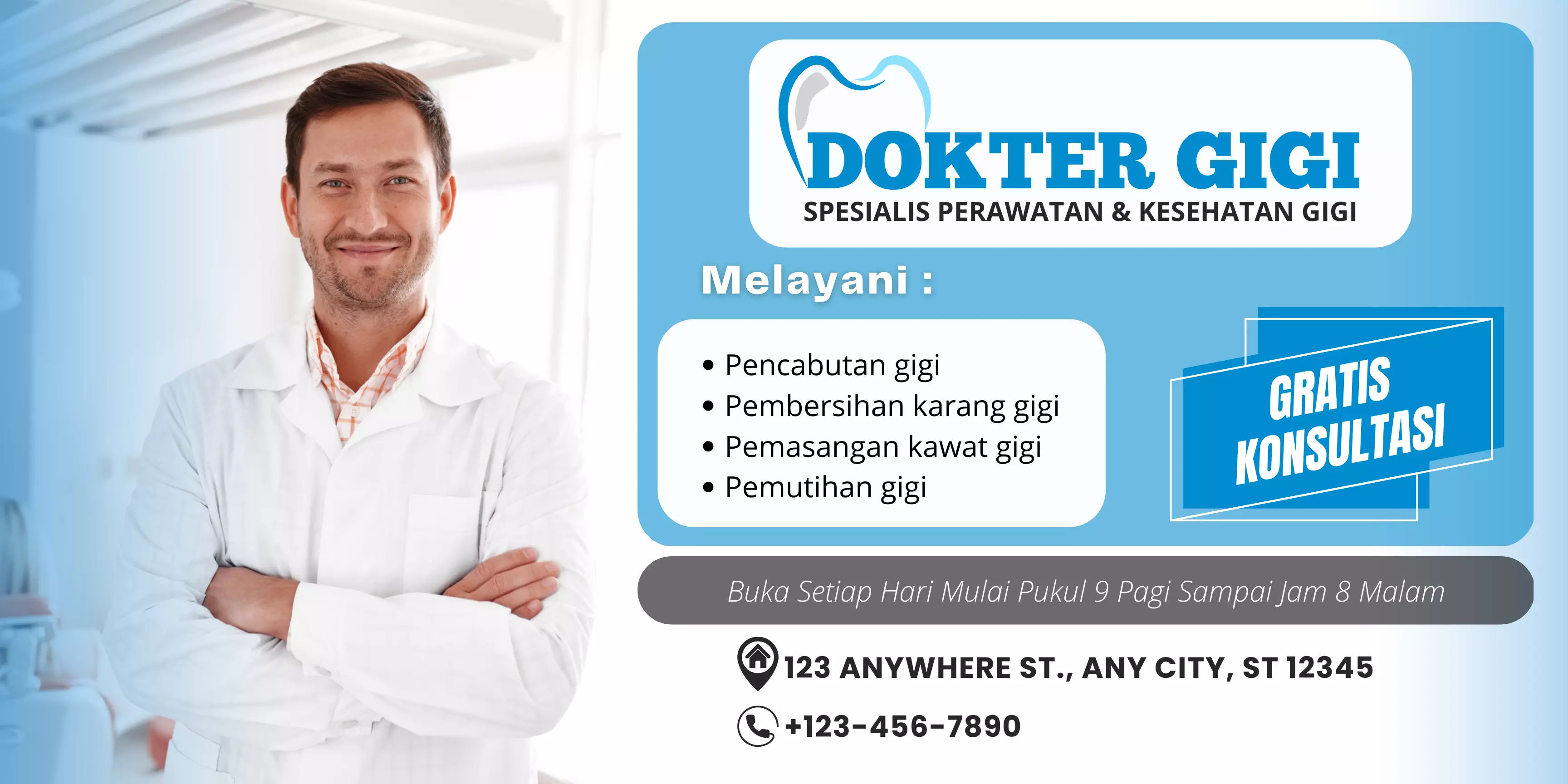 Download Template Banner Dokter Gigi Gratis