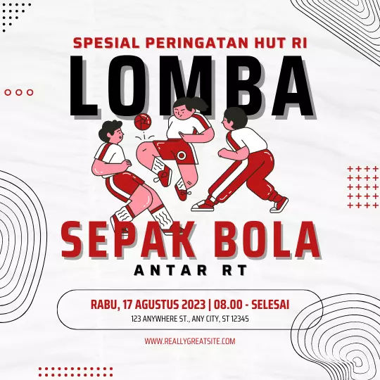 Download Template Poster Lomba Sepak Bola Gratis