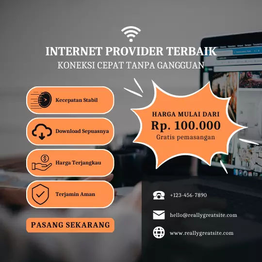 Download Template Poster Promo Internet Gratis