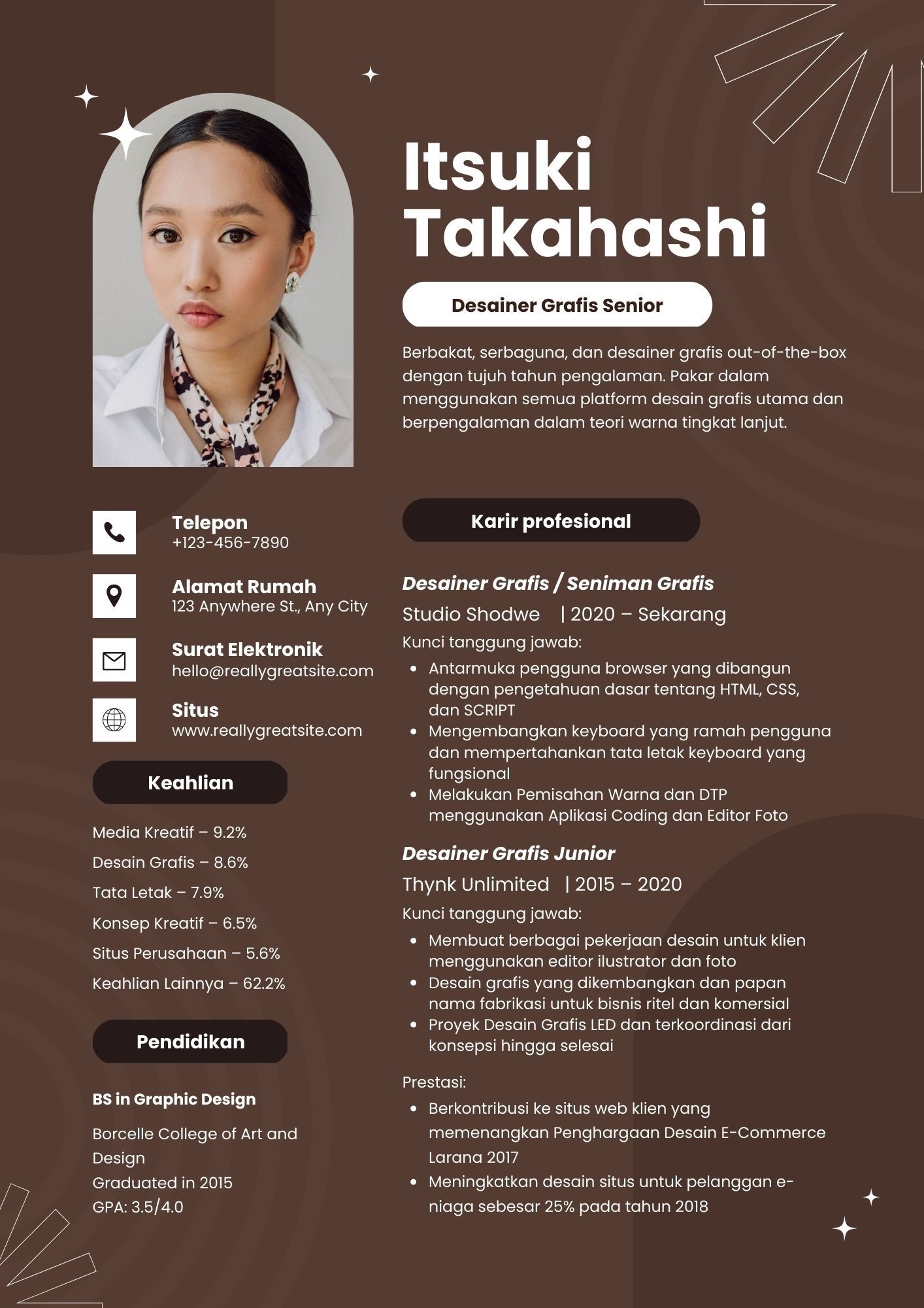 Template dokumen kerja profesional