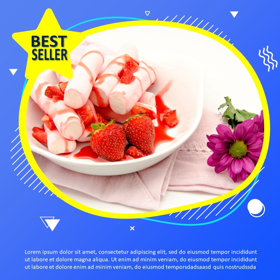 Download Template Feed Aneka Kue Best Seller Gratis