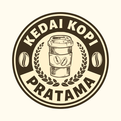 Download Template Logo Kedai Kopi Simple Gratis