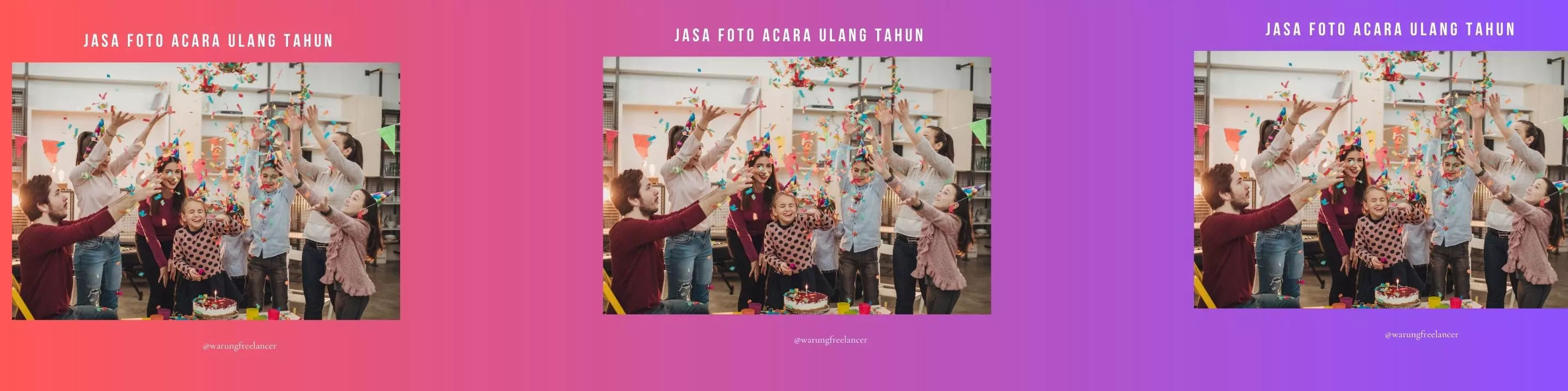 Jasa Foto Acara Ulang Tahun