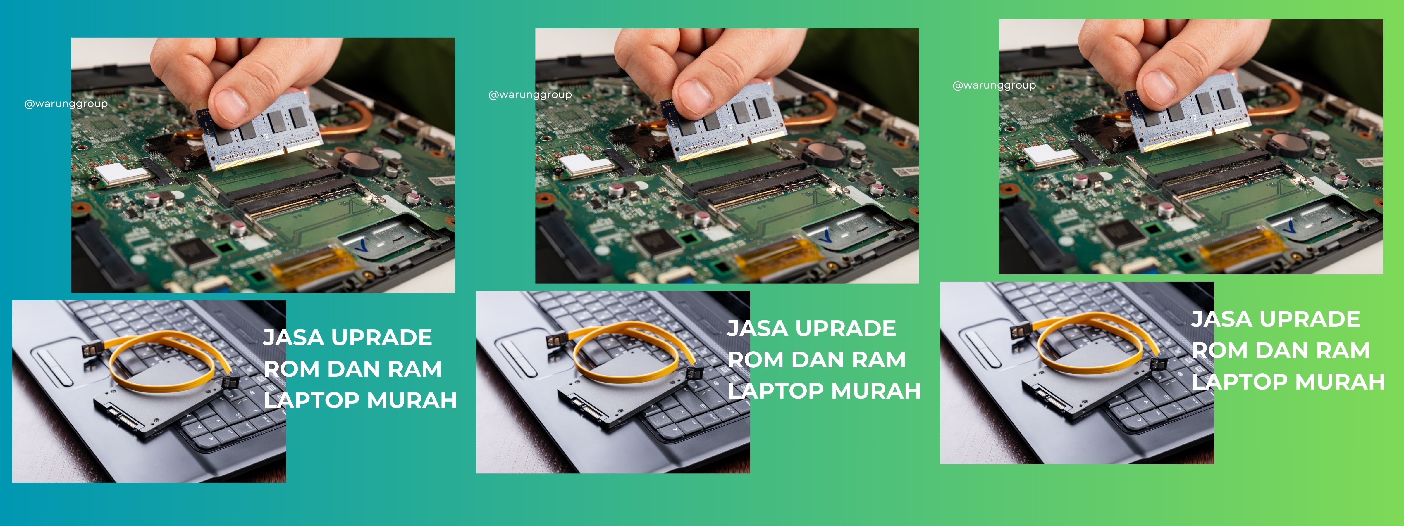 Jasa Upgrade Rom dan Ram Laptop Murah