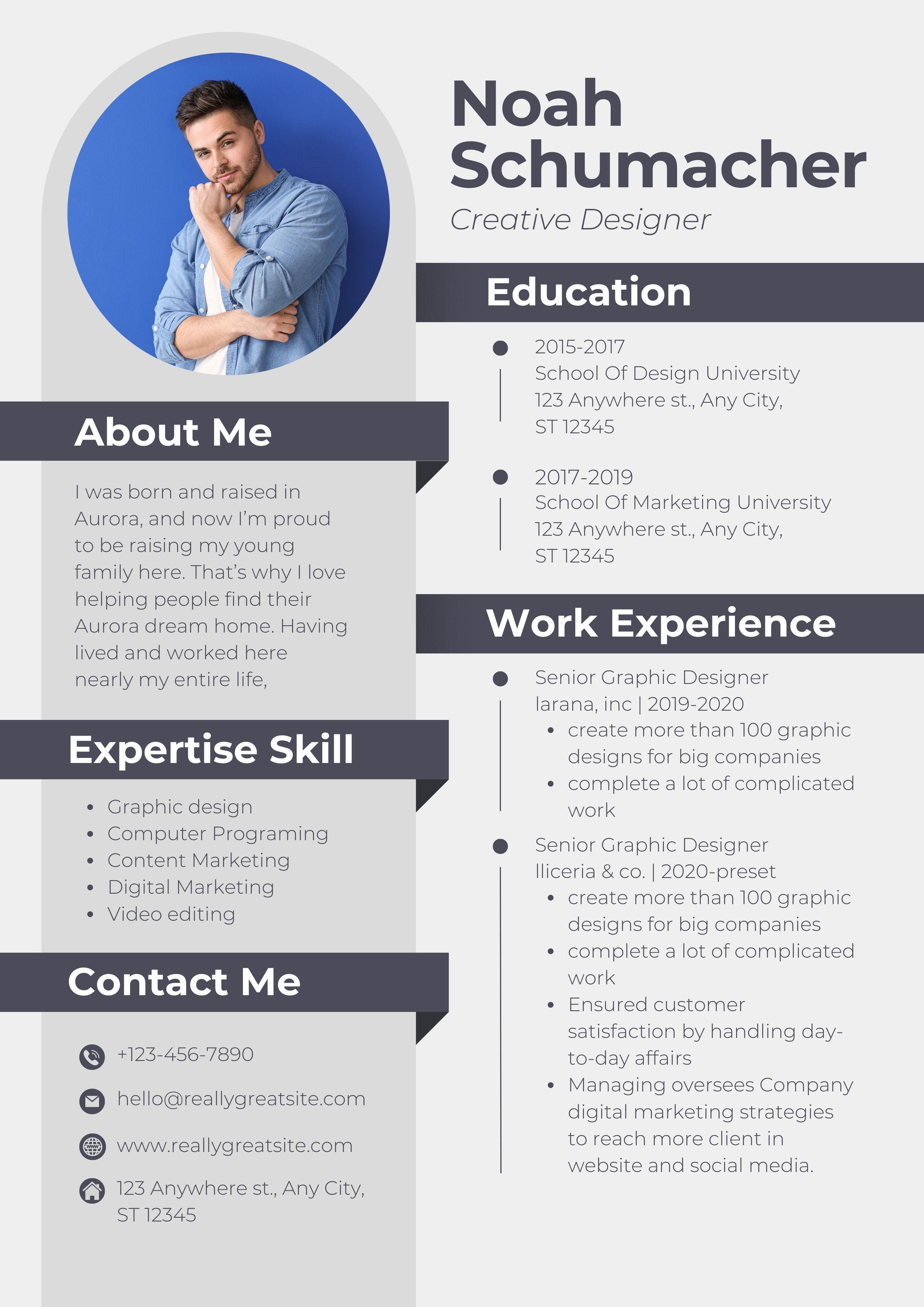 Template CV Keren Education