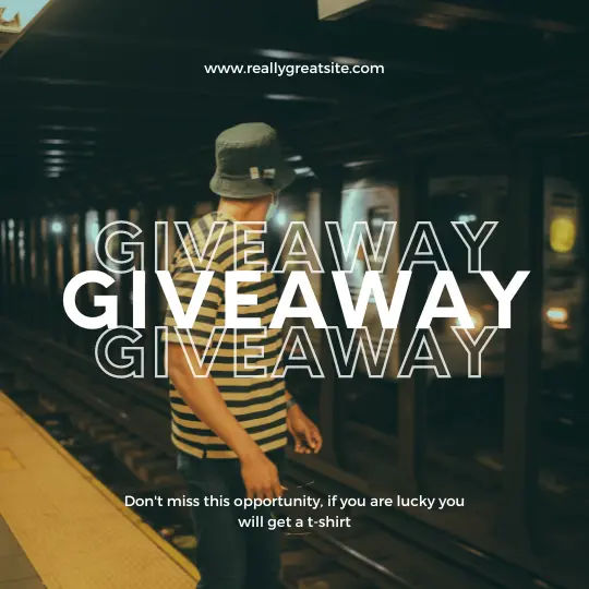 Template Feed Instagram Give Away T-shirt
