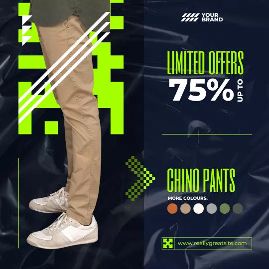 Template Feed Instagram Limited Offers Jeans