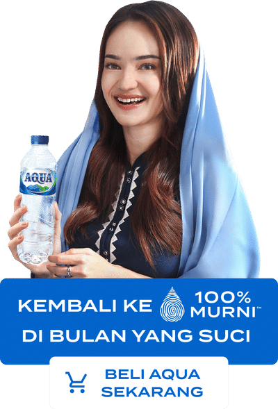 Enzy mengajak Anda untuk beli AQUA sekarang!