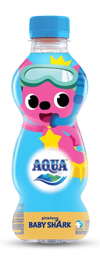 AQUAkids Bottle Pink Font