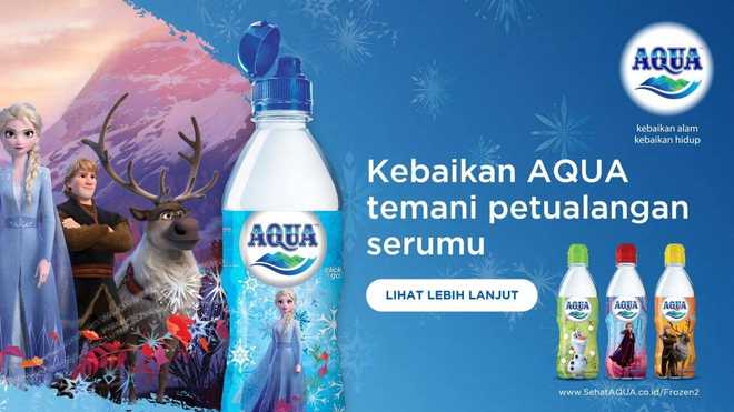 Luncurkan Kemasan Label Frozen 2, AQUA Ajak Anak Sadar Arti Penting Air Minum Terbaik